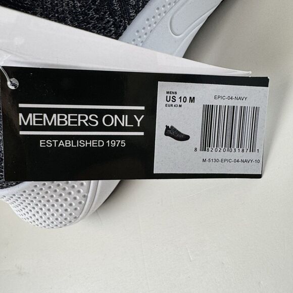 Members Only Light Weight Breathable Sneakers Navy Men’s Size 10M NWT - Picture 5 of 12